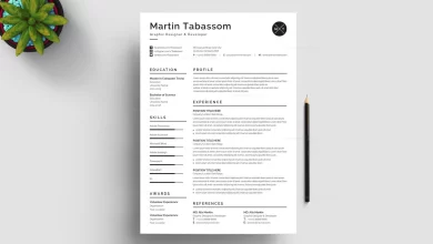 Photo of Elegant Traditional Resume Template