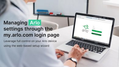Photo of Managing Arlo settings through the my.arlo.com login page